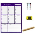 thumbnail image 2 of Erasable Calendar for Fridge Magnetic Whiteboard Calendars Monthly/Weekly Planner Weekly Organizer Daily Notepad  D, 2 of 2