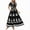 Black, variant on Women's Summer Dress Print Pocket Short Sleeved Dress With Flowing Beach Dress Light Blue
