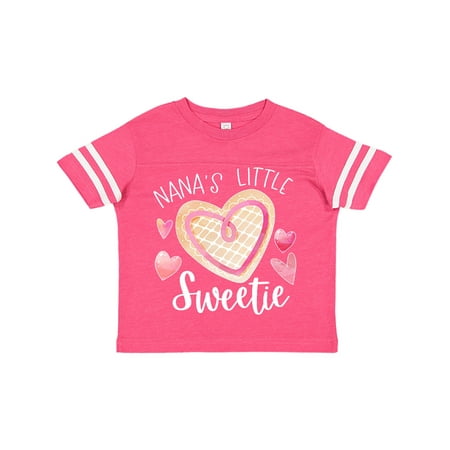 

Inktastic Nana s Little Sweetie with Pink Heart Cookie Gift Toddler Boy or Toddler Girl T-Shirt