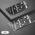 thumbnail image 2 of Compatible with iPhone 15  Case [Compatible with MagSafe] Luxury Clear Plating Magnetic Phone Case Camera Lens Protection Slim Soft Shockproof Cover for Women Girls Men, Black, 2 of 7