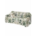 thumbnail image 2 of Green Palm Trees Sofa Covers for 2-3 Cushion Couch L-Shaped Sectional, Tropical Summer Botanical Washable Sofa Covers Slipcover for Living Room Furniture, Couch Cover Blanket 71"x134", 2 of 9