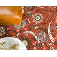 thumbnail image 4 of Unique Loom Cape Cod Espahan Rug Terracotta/Black 7' 10" x 10' Rectangle Floral Traditional Perfect For Living Room Bed Room Dining Room Office, 4 of 8