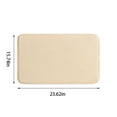 thumbnail image 3 of Beautynvta Bathroom Rugs, Thick Memory Foam Bath Mat, Absorbent and Quick Dry Mats for Bathroom Floor Shower, Living Room, Bedroom, 23.6" x 15.7", Beige, 3 of 7