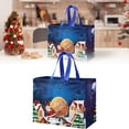 thumbnail image 2 of ZCSKFIN Large Reusable Non-Woven Christmas Bags with Handles, Holiday Decorative Bags for Grocery Shopping and Festive Gift Giving, Durable and Eco-Friendly Seasonal Tote for Errands and Presents, 2 of 9