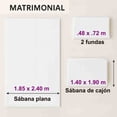 thumbnail image 3 of Juego de Sábanas Microfibra Suave Color Rosa pastel Talla Matrimonial | Juego 4 Piezas Ajustables y Resistentes Kyuden Home KYUDEN HOME Microfibra, 3 of 5