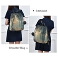 thumbnail image 4 of FORMRS Women's Travel Backpack Purse Anti-Theft Hidden Pockets Casual Shoulder Bag, Retro Forest, 4 of 7
