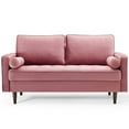 thumbnail image 4 of Modway Valour Modern Performance Velvet Loveseat in Dusty Rose/Walnut, 4 of 10