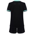 thumbnail image 5 of inlzdz Kids Boys Sport Training Outfit Soccer Jersey Sportswear Short-Sleeve T-Shirt with Shorts Set Light Green 7-8, 5 of 7