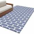 thumbnail image 2 of Navy Blue Tree Runner Rug 2.7x5 FT, Non Slip Entryway Carpet, Modern Geometric Abstract Art Washable Soft Floor Carpet Entrance Mat Non-Shedding Throw Rug for Hallway Laundry Room Bedside, 2 of 9