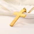 thumbnail image 4 of New Fashion jewelry Gold Color crucifix Jesus Religious Cross 14K Yellow Gold Necklaces Pendant Women/Men Christian, 4 of 6