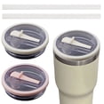 thumbnail image 4 of Tapas Repuesto 2 Vasos 40 Onzas Tapa Con Pajita A Prueba Derrames Fugas para Quencher (2 Unidades), 4 of 9