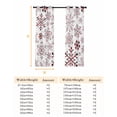 thumbnail image 6 of Fsddascl Red Snowflake Christmas Blackout Curtains for Bedroom/Living Room, Thermal Insulated Kitchen Curtains, Xmas Snowflake Grommet Darkening Window Treatment Drapes 42"x63"x2, 6 of 6