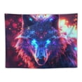 thumbnail image 5 of Nawypu Wall Hanging Colorful Space Wolf Art Tapestry Poster Multi-Purpose Wall Tapestry - 60x80 Inch Dorm Accessories for Bedroom Dorm Living Room, 5 of 6