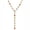 D, variant on Colorful Crystal Y Lariat Necklace for Women, 148 Gold Plated Multi Shape Rainbow Bead Adjustable Drop Necklace Hypoallergenic Jewelry Gift