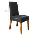 thumbnail image 3 of Amdohai Stretch Solid Diamond Lattice Dining Chair Cover Removable Washable Short, 3 of 7