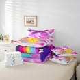 thumbnail image 4 of Erosebridal Girly Unicorn Bedding Twin Size 7pcs , Stars Reversible, 4 of 5