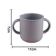 thumbnail image 2 of Taza de entrenamiento de silicona para bebés, taza de aprendizaje para niños pequeños con dos asas, taza abierta para bebés, a partir de 6 meses, 2 of 5