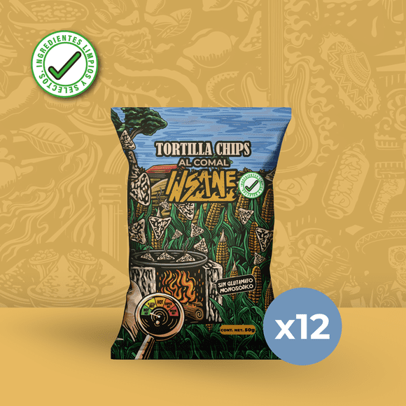 12 Pack Tortilla Chips 50g c/u