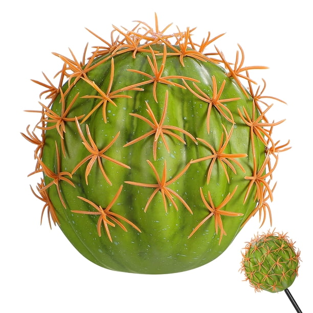 Adorno para antena de coche, colgante de espejo automático con forma de Cactus, bola de espuma, adorno para antena de coche