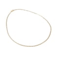 thumbnail image 1 of Cadena Collar Ametrinaa Valentina Estrella Tritono 2.5mm Unisex 40cm Oro Italiano Sólido 10k, 1 of 5