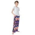 thumbnail image 4 of FORMRS Kids Pajama Pants with Pockets Size 11-12Y Boys Lounge Sleep Bottoms, Beautiful Floral Pattern, 4 of 8