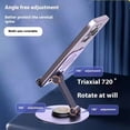 thumbnail image 4 of Premium Heavy Duty Full Metal Rotating Phone Stand and Foldable Tablet Holder for Desktop, 360 Degree Universal Adjustable Swivel Cradle Dock, 4 of 4