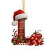 thumbnail image 1 of Adornos Navideños con Monograma Acrílico de 26 Letras y Gorro de Papá Noel | Adornos Colgantes 2D para Árbol de Navidad | Decoración Navideña para El Hogar | Adornos Navideños Multiusos para Chimenea, 1 of 5