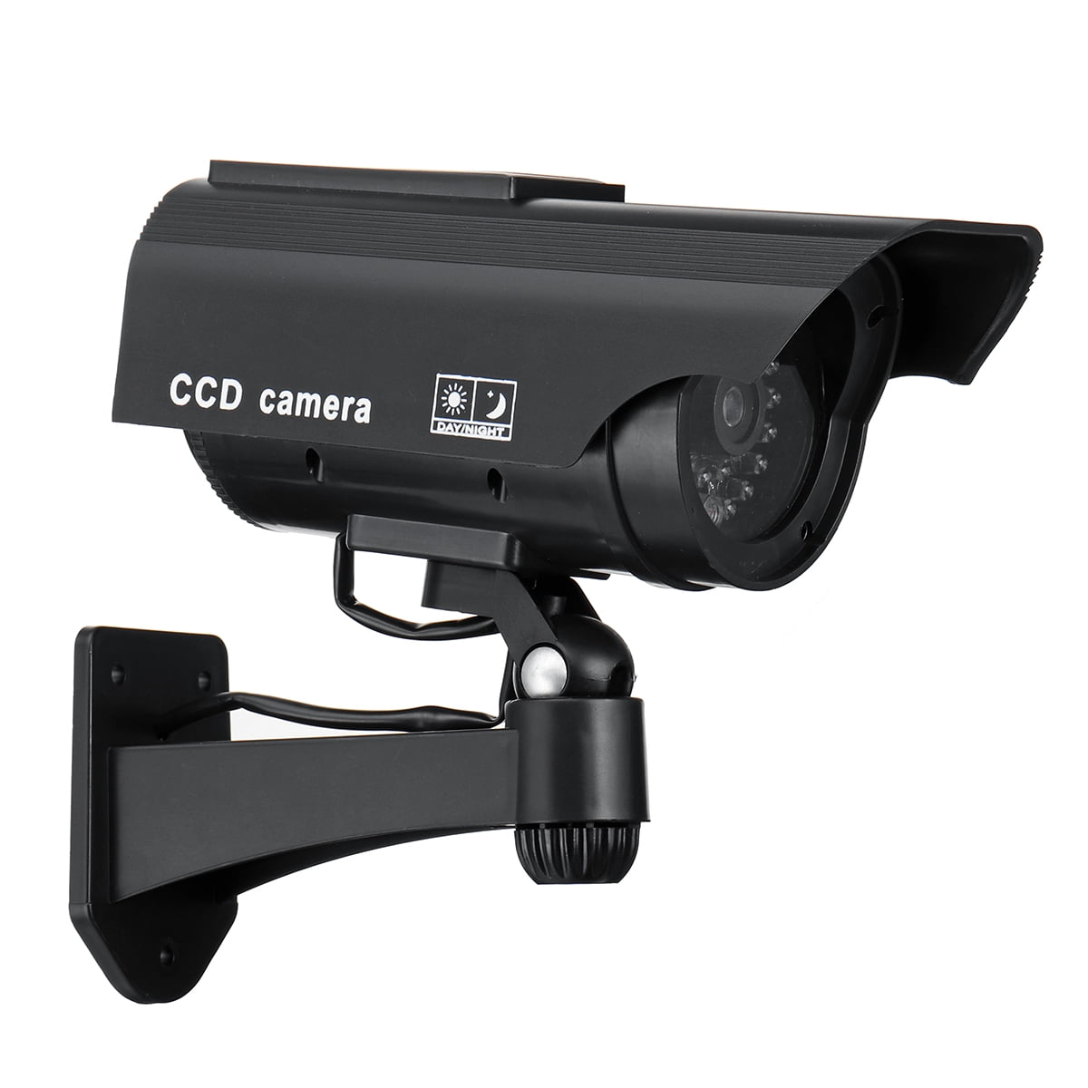 1/2/4x Solar Dummy Camera CCTV Security Surveillance Cam Fake Red IR LED Outdoor 