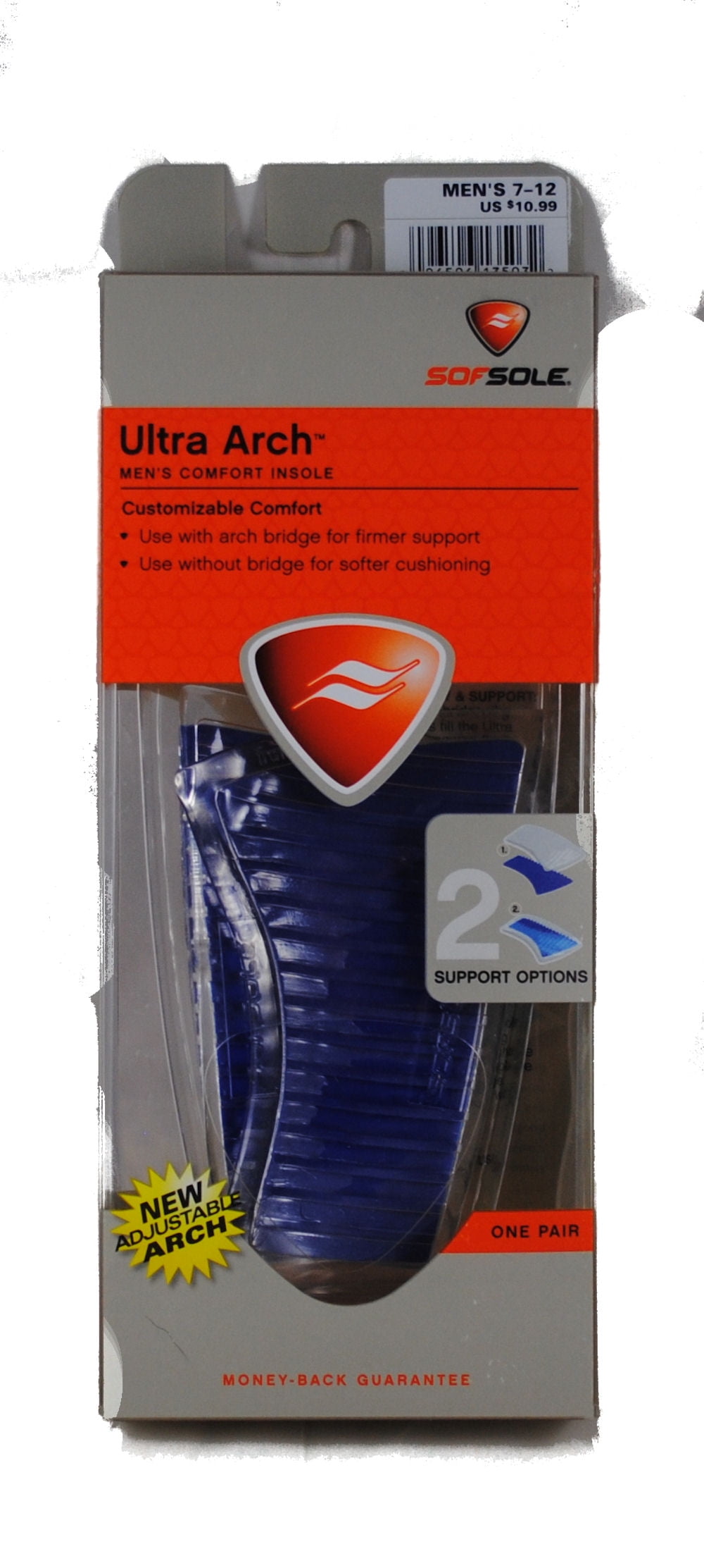 Soft Sole Ultra Arch Support Mens Insole Size 712