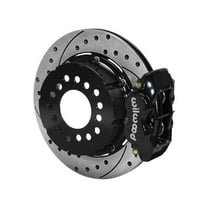 Wilwood 140-2118-BD Forged Dynalite Pro Rear 12.19" Big Brake Kit With Black Calipers and Drilled Rotors, Compatible with Ford Big New Flange Rear Axle With 2.50 Offset