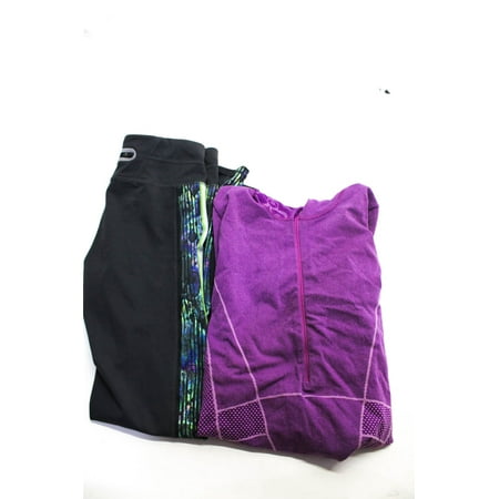 Pre-owned|Athleta Womens Athletic Leggings Hooded Zip Jacket Size XS Medium Lot 2