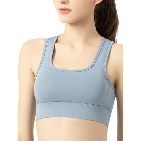 

Avamo Women Anti-shock Yoga Bra U Neck Basic Crop Top Summer Racerback Vest Camis