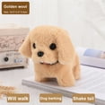 thumbnail image 1 of Can walk will call the dog Jouet en Peluche simulation Électrique Col Fourrure Dorée, 1 of 7