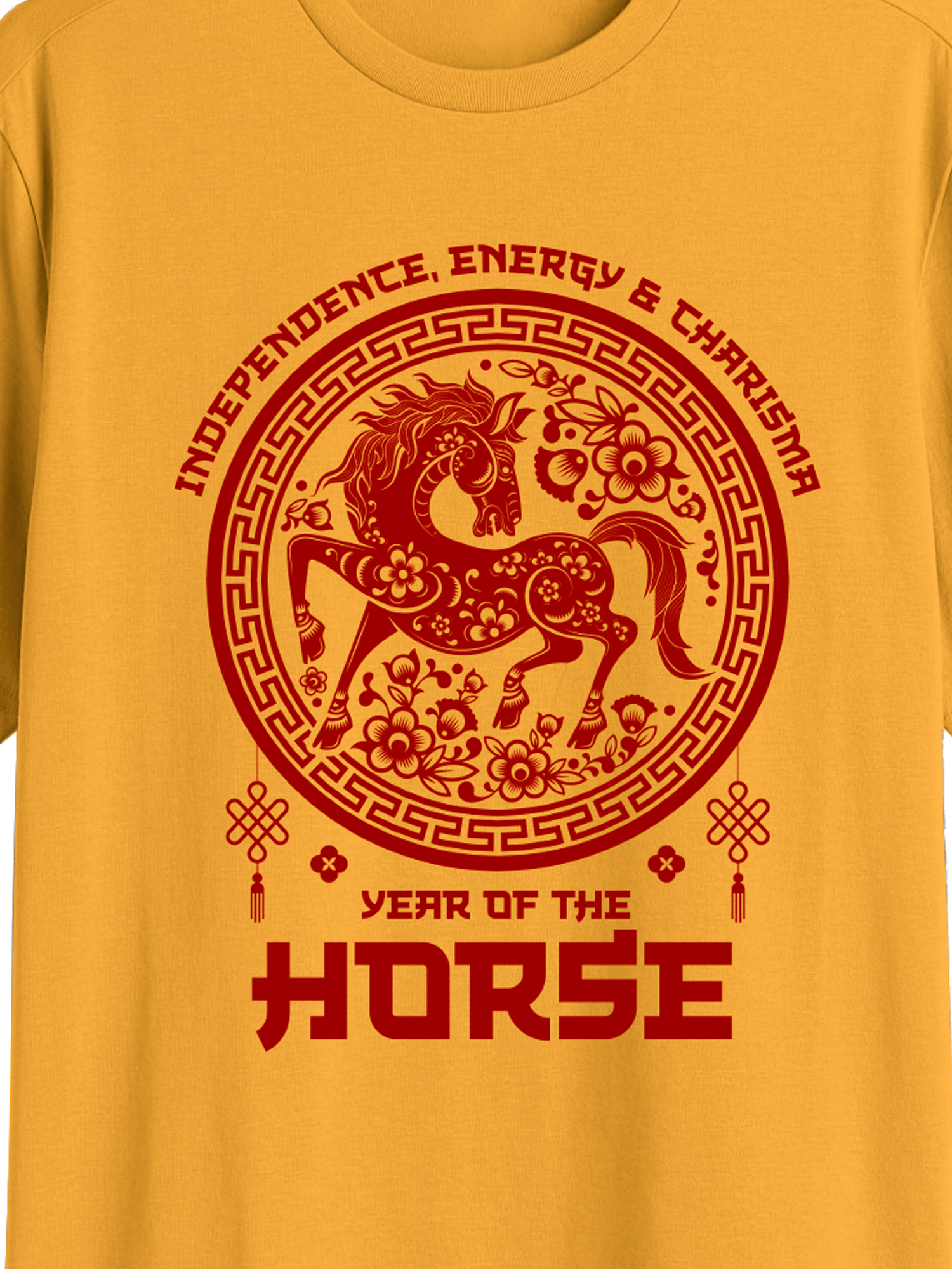 Men's & Big Men's Gold Lunar Year Graphic Tee, Sizes S-3XL