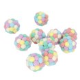 thumbnail image 4 of Ccdes Cat Interactive Toy,10pcs Plush Cat Toy Balls Colorful Soft Elastic Interactive Pet Kitten Chewing Toy For Indoor,Colorful Cat Toy Ball, 4 of 8