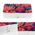 thumbnail image 4 of Coral Jewelry Organizer Travel Case PU Leather with Removable Compartment, Portable Necklace Bracelet Holder Jewelry Display, 4 of 6