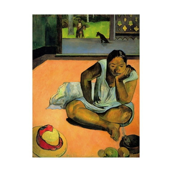 Trademark Fine Art 'La Boudeuse (Te Faaturuma)' Canvas Art by Paul Gauguin