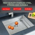 thumbnail image 3 of Wells Sinkware 23 in. Handcrafted 18 Gauge Undermount Single Bowl ADA Compliant Stainless Steel Kitchen Sink, 3 of 8