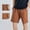 Brown, variant on Men's Solid Breathable Quick Dry Shorts, Drawstring Elastic Waist, Athletic Sports Summer Shorts Brown L