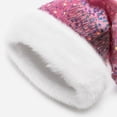 thumbnail image 6 of HAOTAGS Women's Christmas Hat - Glitter Santa Cap with Long Plush Fur Warm Winter Party Hat, 6 of 9