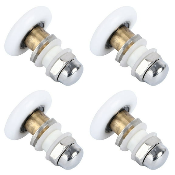 ifundom 4-Pack Shower Door Rollers Replacement Wheels for Sliding Doors, and Smooth Rolling Assorted Set
