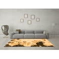 thumbnail image 3 of Ahgly Company Indoor Square Abstract Orange Modern Area Rugs, 3' Square, 3 of 4