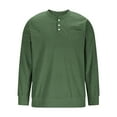 thumbnail image 5 of Yaoyar Men's Casual Long Sleeve Front T-Shirt Button Henley Collared Loose Lightweight Pullover Top, 5 of 8