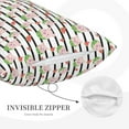 thumbnail image 3 of Hirioo Pig And Watermelon for Plush Pillow Cover for Bedroom and Living Room ,Elegant, Comfortable Home Decor-14"x20", 3 of 6