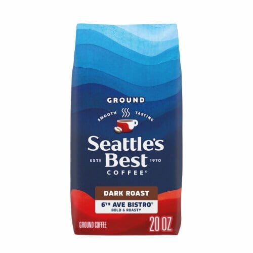 Pack of 2 - Seattle's Best Coffee 6th Avenue Bistro Dark Roast Ground Coffee 20 oz Packaging May Vary