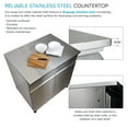 thumbnail image 3 of Transolid OBC6424 Outdoor Kitchen 64-in x 24-in x 37-in Double Base Cabinet, Stainless Steel, 3 of 5