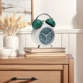 thumbnail image 2 of Unique Bargains 2 Pcs Old Fashioned Circle Loud Alarm Clock Green, 2 of 5