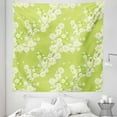 thumbnail image 1 of Daisy Tapestry, Spring Chamomiles Leaf Flora Greenery Yard Budding Flower Grass Graphic Art, Fabric Wall Hanging Decor for Bedroom Living Room Dorm, 5 Sizes, Yellow Green White, by Ambesonne, 1 of 1