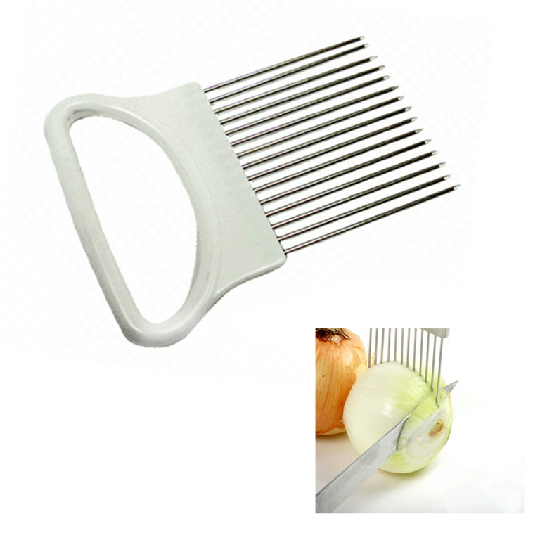 Onion Holder Slicer Vegetable tools Tomato Cutter Stainless - Inspire Uplift