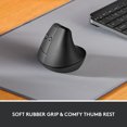 thumbnail image 2 of Logitech Lift Ergo Vertical USB Optical Mice, Gray, 2 of 9